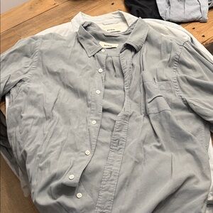 Buck Mason Gray Casual Button-Down Shirt